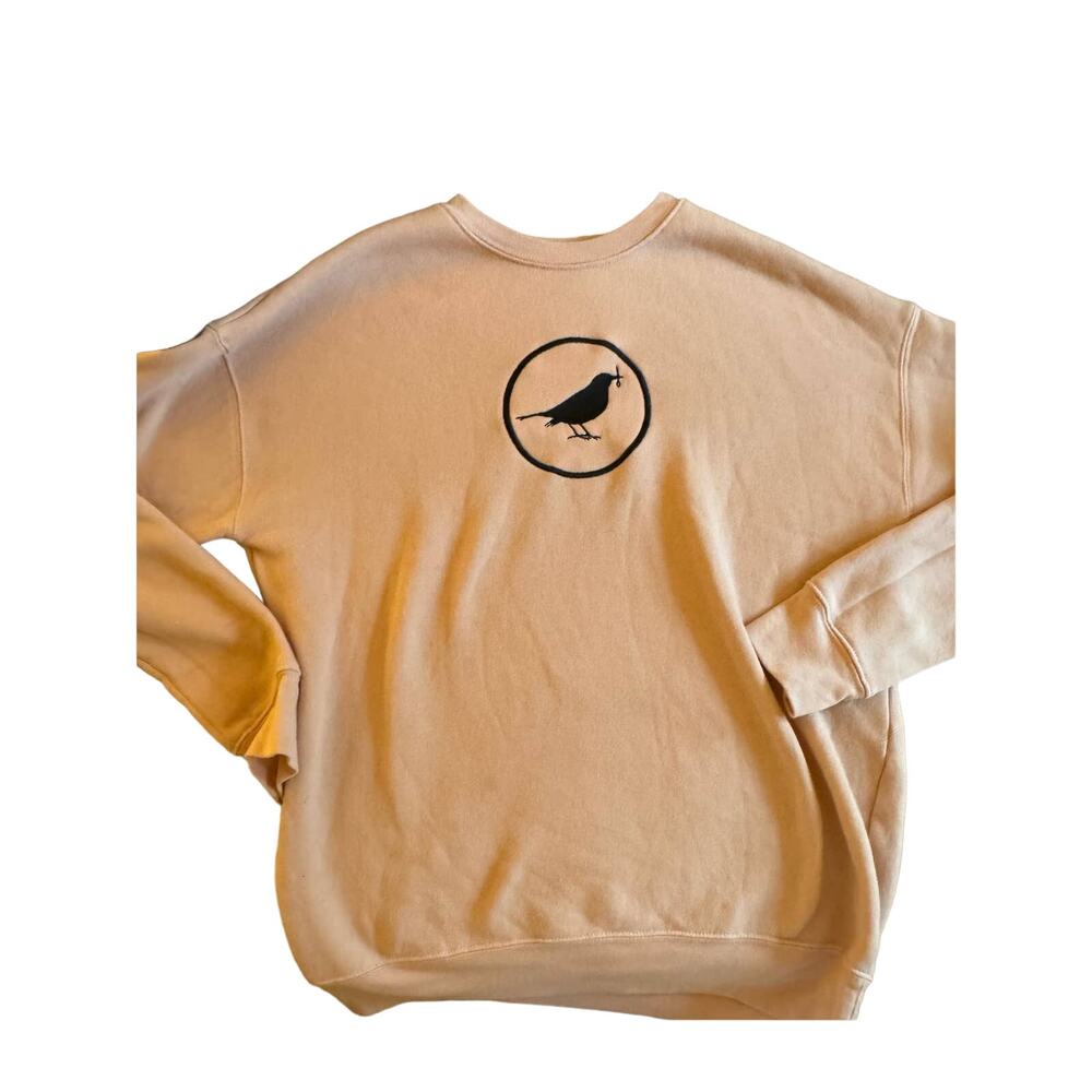 Blackbird Supply Co Embroidered Crewneck Sweatshirt Size Medium